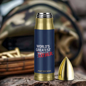 Funny Father's Day Gift For Dad Bullet Tumbler World's Best Farter I Mean Father TB10 Print Your Wear