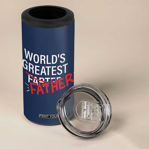 Funny Father's Day Gift For Dad 4 in 1 Can Cooler Tumbler World's Best Farter I Mean Father TB10 Print Your Wear