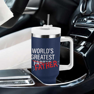 Funny Father's Day Gift For Dad Tumbler With Handle World's Best Farter I Mean Father TB10 Print Your Wear