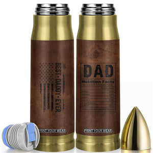 Funny Father's Day Gift For Daddy Bullet Tumbler Christmas Birthday Gifts For Dad From Daughter Son TB10 Brown Print Your Wear
