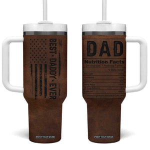 Funny Father's Day Gift For Daddy Tumbler With Handle Christmas Birthday Gifts For Dad From Daughter Son TB10 One Size: 40 oz Brown Print Your Wear