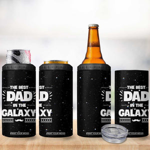 Funny Father's Day Gift For Dad 4 in 1 Can Cooler Tumbler Best Dad In The Galaxy Christmas Birthday Gifts TB10 Print Your Wear