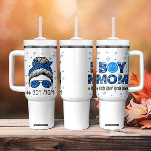 Boy Mom Tumbler With Handle First Mothers Day Gifts for New Moms Boy Mama TB10 Print Your Wear