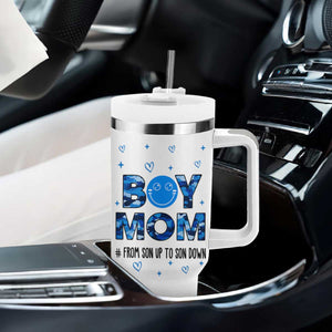 Boy Mom Tumbler With Handle First Mothers Day Gifts for New Moms Boy Mama TB10 Print Your Wear