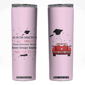 Graduation Gifts For Her Skinny Tumbler Masters Degree College High School PhD Grad Gift TB10 Pink Print Your Wear