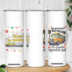 Bus Driver Gifts Skinny Tumbler School Bus Driver Christmas Appreciation Retired Drivers Gift TB10 Print Your Wear