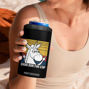 Funny Rude 4 in 1 Can Cooler Tumbler Shu Duh Fuh Cup Funny Gag Gifts for Friend Coworker TB10 Print Your Wear