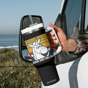 Funny Rude Tumbler With Handle Shu Duh Fuh Cup Funny Gag Gifts for Friend Coworker TB10 Print Your Wear