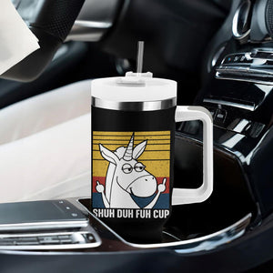 Funny Rude Tumbler With Handle Shu Duh Fuh Cup Funny Gag Gifts for Friend Coworker TB10 Print Your Wear