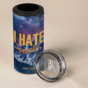 Funny Rude Bear 4 in 1 Can Cooler Tumbler Shu Duh Fuh Cup I Hate People Funny Gag Gifts for Introverts TB10 Print Your Wear