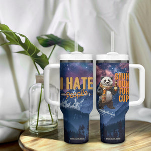 Funny Rude Bear Tumbler With Handle Shu Duh Fuh Cup I Hate People Funny Gag Gifts for Introverts TB10 Print Your Wear