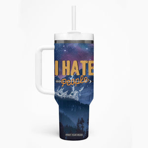 Funny Rude Bear Tumbler With Handle Shu Duh Fuh Cup I Hate People Funny Gag Gifts for Introverts TB10 Print Your Wear