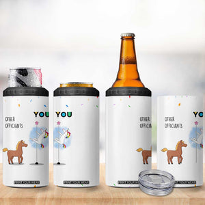 Officiant Gift 4 in 1 Can Cooler Tumbler Funny Thank You Presents For Engagement Wedding Day TB10 Print Your Wear