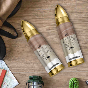 Funny Cat Dad Bullet Tumbler Father's Day Cat Lover Gag Gift TB10 Print Your Wear
