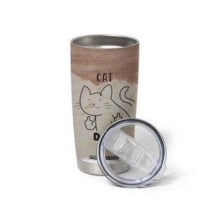 Funny Cat Dad Tumbler Cup Father's Day Cat Lover Gag Gift TB10 Print Your Wear
