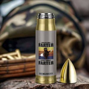 Funny Father's Day Gift For Dad Bullet Tumbler Papa Bear World's Best Farter I Mean Father TB10 Print Your Wear