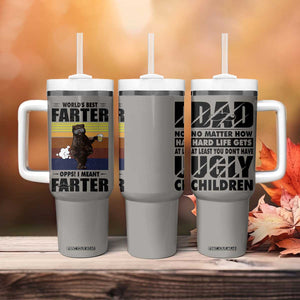 Funny Father's Day Gift For Dad Tumbler With Handle Papa Bear World's Best Farter I Mean Father TB10 Print Your Wear