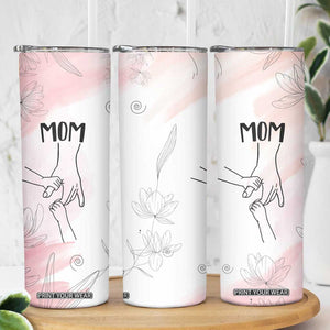 Gift for Mom of 2 Children Skinny Tumbler Mama Holding Hands Mothers Day Gift TB10 Print Your Wear