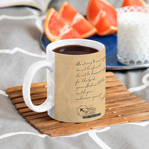 Vintage Christian Coffee Mug Be Strong and Courageous Joshua 1:9 Bible Verse TB10 Print Your Wear