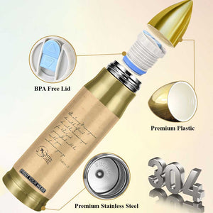 Vintage Christian Bullet Tumbler Be Strong and Courageous Joshua 1:9 Bible Verse TB10 Print Your Wear