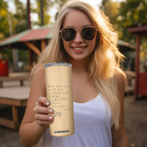 Vintage Christian Skinny Tumbler Be Strong and Courageous Joshua 1:9 Bible Verse TB10 Print Your Wear