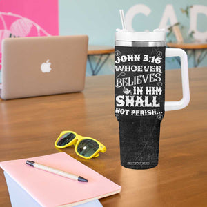 Christian Gifts for Men Tumbler With Handle Inspirational Bible Verse John 3:16 TB10 Print Your Wear