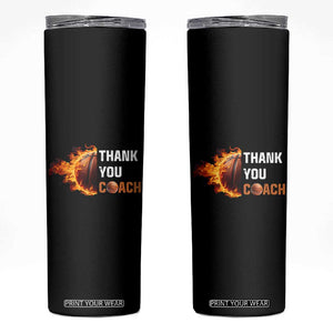 Basketball Coach Gifts Skinny Tumbler Thank You Coaches Appreciation Retirement Gift TB10 Black Print Your Wear