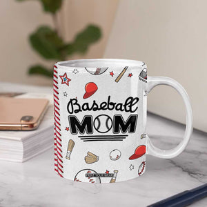 Baseball Mom Coffee Mug Mothers Day Birthday Gifts from Daughter Son TB10 Print Your Wear