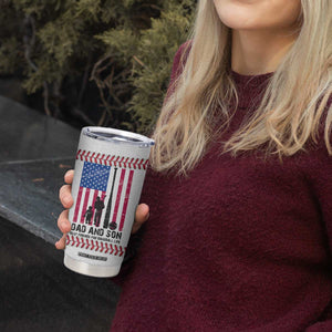 Baseball Dad Tumbler Cup Funny Father's Day Gift For Dad From Son US Flag TB10 Print Your Wear