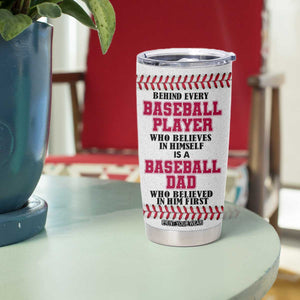 Baseball Dad Tumbler Cup Funny Father's Day Gift For Dad From Son US Flag TB10 Print Your Wear