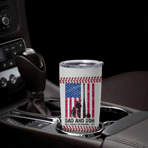 Baseball Dad Tumbler Cup Funny Father's Day Gift For Dad From Son US Flag TB10 Print Your Wear