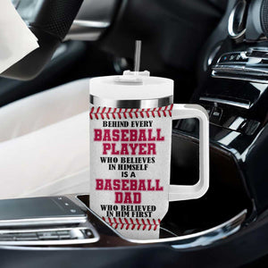 Baseball Dad Tumbler With Handle Funny Father's Day Gift For Dad From Son US Flag TB10 Print Your Wear