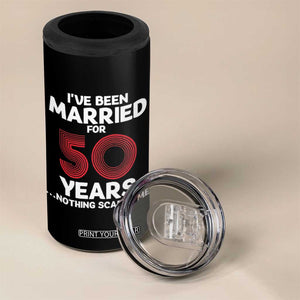 Couples 50 Years Married 4 in 1 Can Cooler Tumbler Funny 50th Wedding Anniversary Gifts For Him Her TB10 Print Your Wear