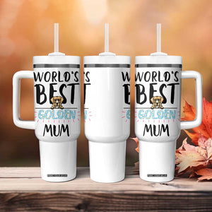 Golden Retriever Dog Mom Tumbler With Handle Gift For Dog Lovers Women New Puppy Fur Baby Owners TB10 Print Your Wear