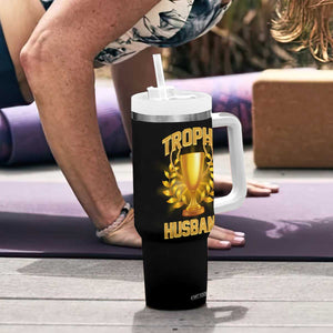 Trophy Husband Tumbler With Handle Anniversary Gift From Wife TB10 Print Your Wear