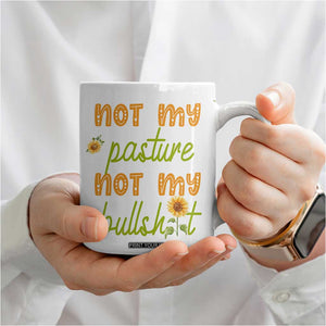 Highland Cow Gifts For Women Coffee Mug Funny Cow Gift For Cow Lovers Sunflower TB10 Print Your Wear