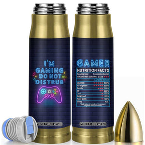 Gaming Gifts Bullet Tumbler Video Game Gamer Gift For Son Teen Boy Girl TB10 Navy Print Your Wear