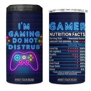 Gaming Gifts 4 in 1 Can Cooler Tumbler Video Game Gamer Gift For Son Teen Boy Girl TB10 One Size: 16 oz Navy Print Your Wear