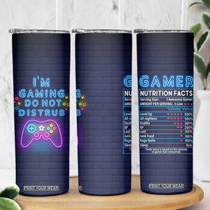 Gaming Gifts Skinny Tumbler Video Game Gamer Gift For Son Teen Boy Girl TB10 Print Your Wear