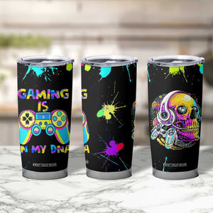 Gaming Gifts Tumbler Cup Gamer Video Game Controller Colorful Graffiti Skeleton TB10 Print Your Wear