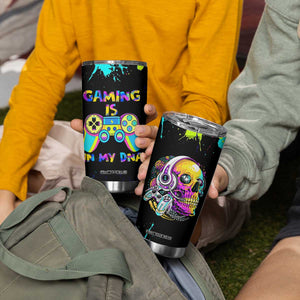 Gaming Gifts Tumbler Cup Gamer Video Game Controller Colorful Graffiti Skeleton TB10 Print Your Wear