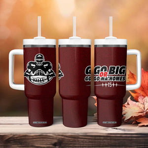 KC Football Tumbler With Handle Go Big Or Go Home Funny Gameday TB10 Print Your Wear