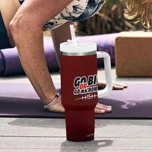 KC Football Tumbler With Handle Go Big Or Go Home Funny Gameday TB10 Print Your Wear