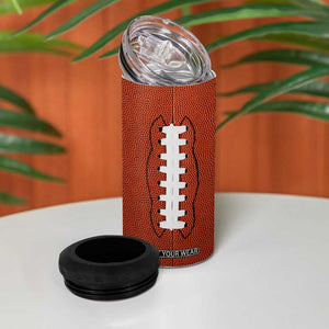 Football Lovers 4 in 1 Can Cooler Tumbler Touchdown Season American Flag TB10 Print Your Wear
