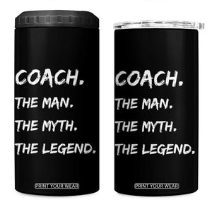 Coach Appreciation Gifts 4 in 1 Can Cooler Tumbler Thank You Coach Coaches Gifts TB10 One Size: 16 oz Black Print Your Wear