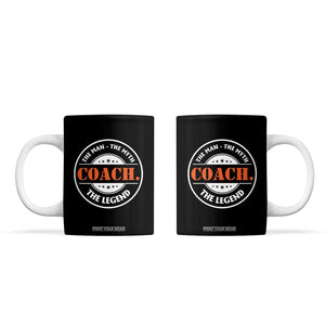Coach Appreciation Gifts Coffee Mug Thank You Coach Coaches Retirement Birthday Present Ideas TB10 Black Print Your Wear