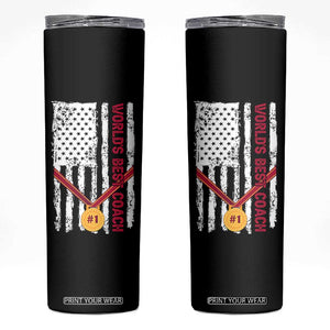 Coach Gifts Skinny Tumbler World's Best Coach Appreciation Gifts US Flag TB10 Black Print Your Wear
