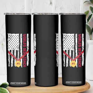 Coach Gifts Skinny Tumbler World's Best Coach Appreciation Gifts US Flag TB10 Print Your Wear