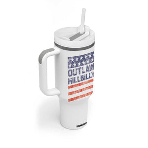 Trump Vance 2024 Election Tumbler With Handle Outlaw Hillbilly 45 47 US Flag Vintage TB10 Print Your Wear