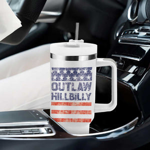 Trump Vance 2024 Election Tumbler With Handle Outlaw Hillbilly 45 47 US Flag Vintage TB10 Print Your Wear